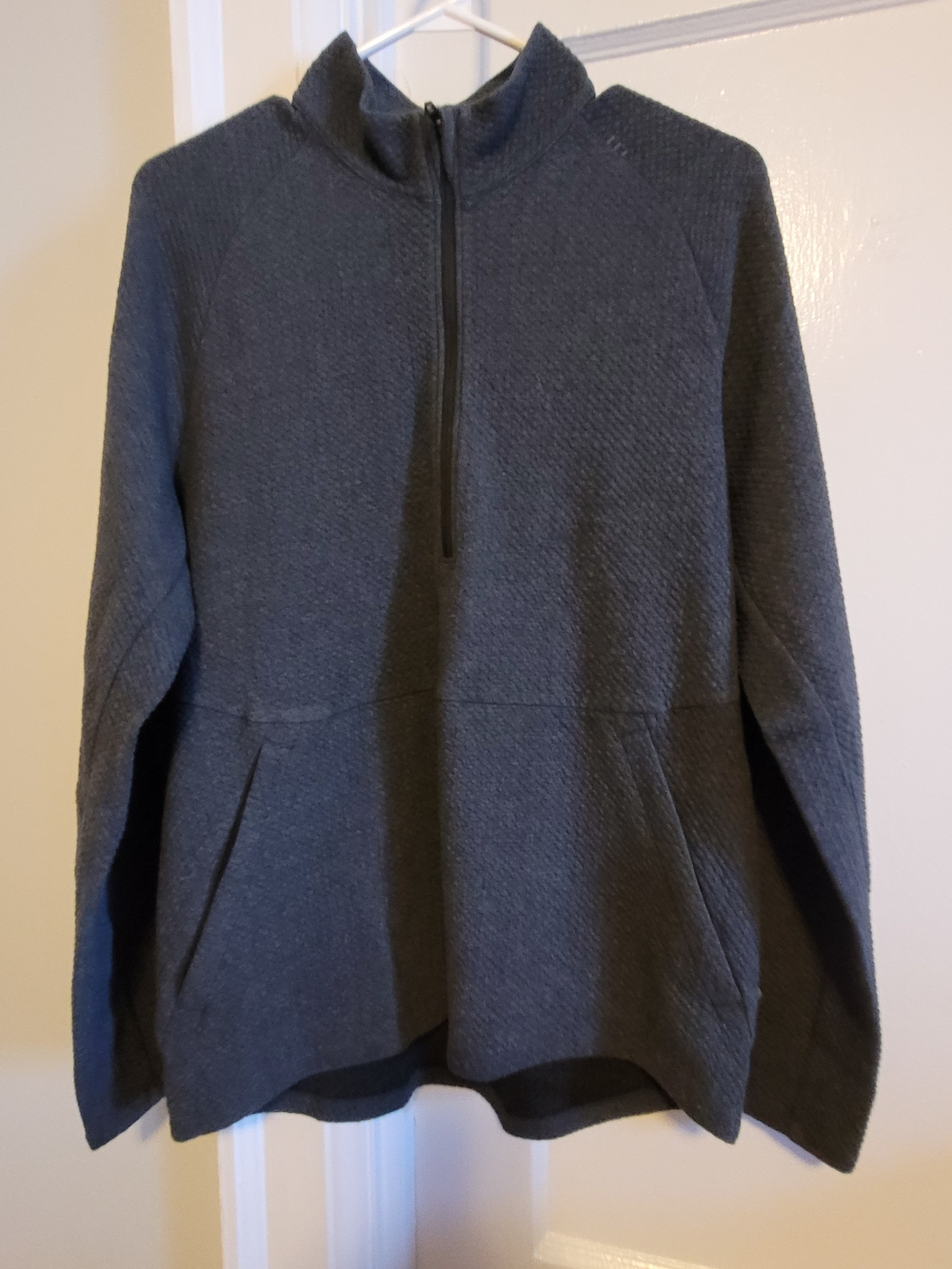 PENDING lululemon At Ease Textured Quarter-Zip Pullover - Charcoal City Casual